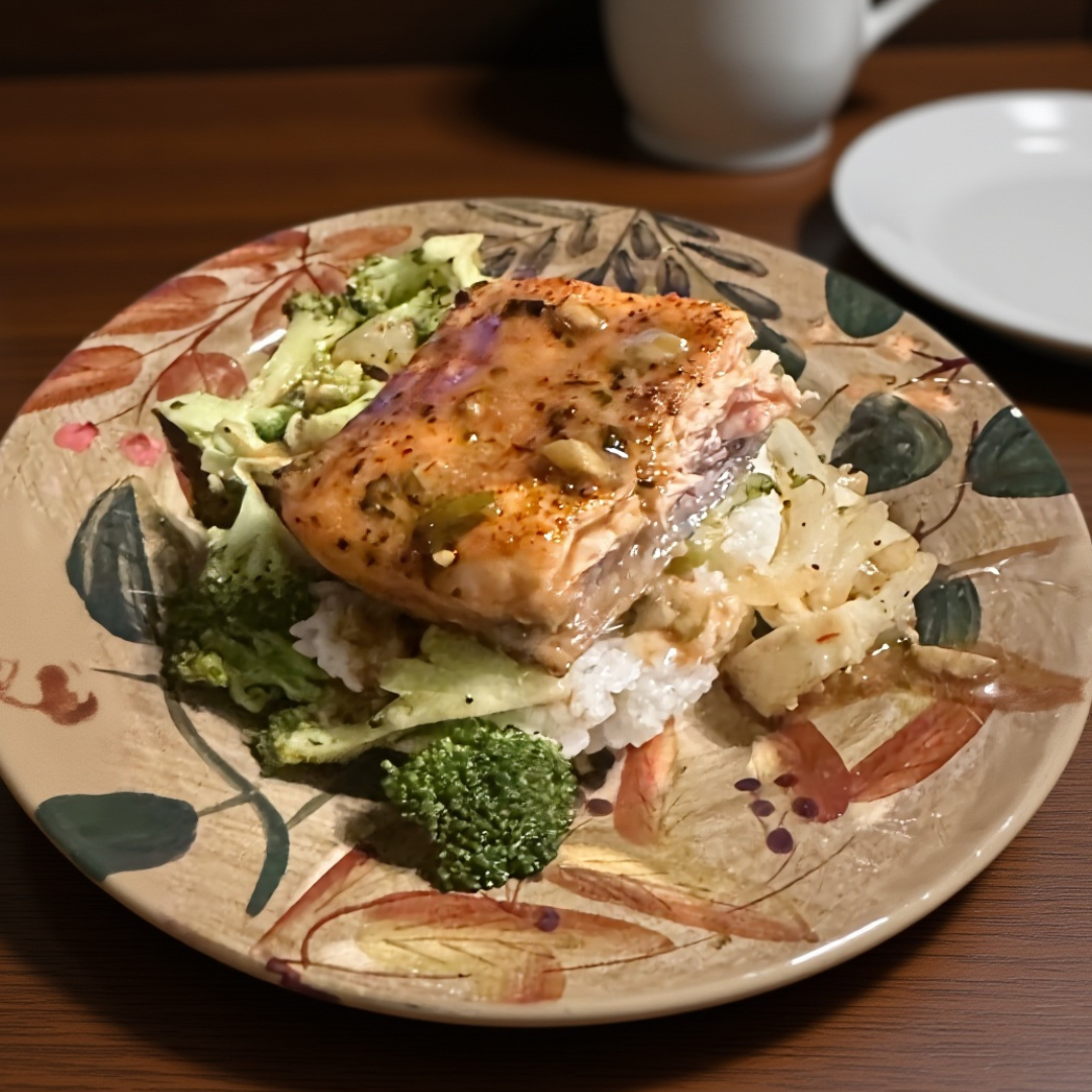 Glazed Salmon Plate